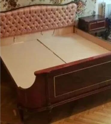 двухъярусная кровать: Б/у, Двуспальная кровать, С матрасом, Румыния — 1