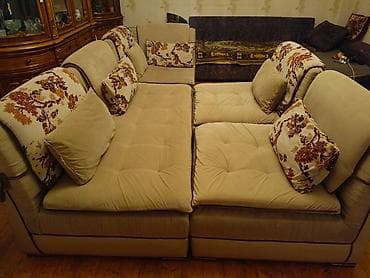 İşlənmiş, Künc divan, Divan, Kreslo, 2 kreslo, Bazasız, Açılan — 4
