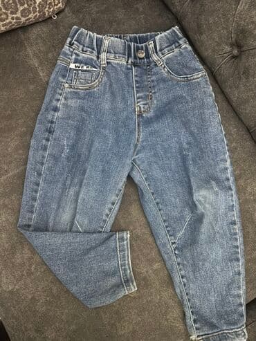 Şortlar: Uşaq cins şalvarı 4-5-6 yaşa uyqundur - Rəng: klassik mavi denim — 1