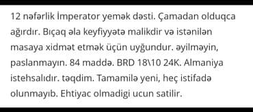 набор ножей zepter: İmperator yemək dəsti — 5