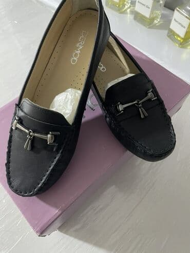 женские мокасины на шнурках: Derimod, Размер: 37, цвет - Черный, Новый — 2