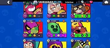 PS5 (Sony PlayStation 5): Brawl Stars hesabı – yüksək səviyyəli və tam dolu - Kupa: 65 157+ - — 7