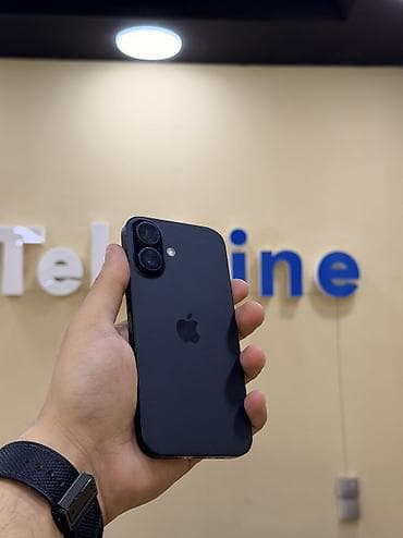 apple m1: IPhone 16, 128 GB, Black Titanium, Zəmanət, Kredit, Simsiz şarj — 1