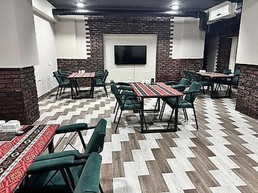 Stullar ilə, Düz masa, 6 nəfər