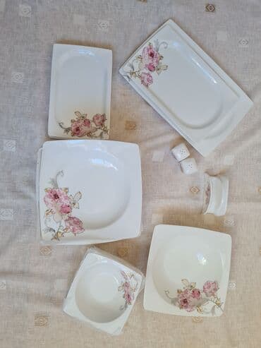 qab qacaq ikinci el: Boşqablar, 6 ədədli dəst, rəng - Ağ, Farfor, Türkiyə — 9