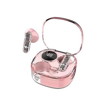 bluetooth nausnikler: Yeni Simsiz (Bluetooth) Qulaqcıqlar, rəng - Çəhrayı — 3