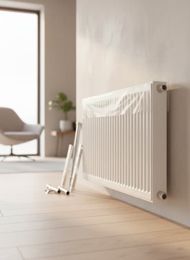 işlənmiş kombi radiatorları: Mərkəzi istilik sistemi üçün panel radiator Məhsul təsviri: - Ağ — 1