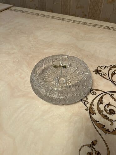 yuxuda qab qaşıq yumaq: Kristal süfrə dəsti - Zərif naxışlı, kəsim ornamentli iri kristal — 19