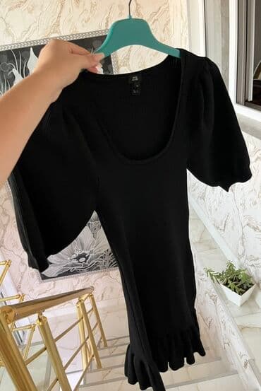 son zeng donlari: Qadın paltarı kolleksiyası 1) Qara krujeva detallı mini paltar - — 5