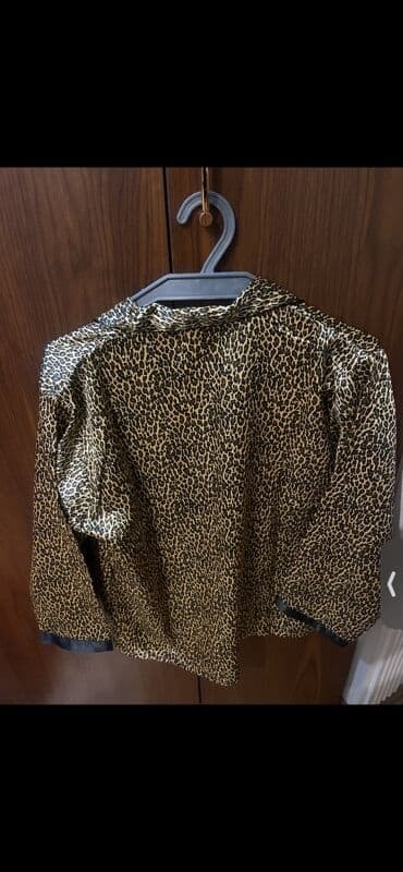 Toyota: AMERICAN EVENING qadın pijama dəsti - Üst: leopar naxışlı, atlas — 6