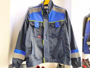 İş geyimi – çoxcibli işlək gödəkçə - Rəng: tünd göy, mavi və boz