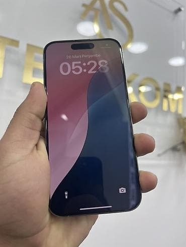 16 pro ikinci el: IPhone 15 Pro, 256 GB, Gümüşü, Face ID — 2