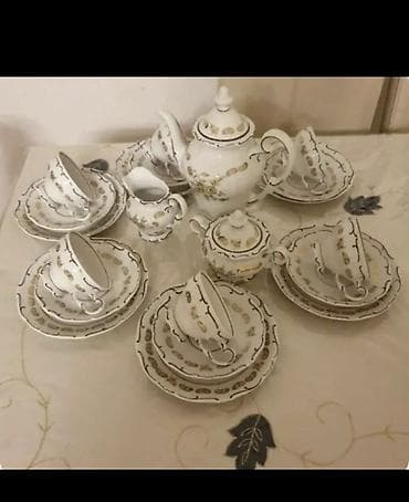 saat gence: Çay dəsti, Farfor, 6 nəfərlik — 1