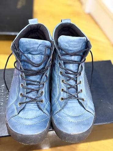 Spunk brendi mavi rəngli uniseks sneakers/ayaqqabı - Model: yüksək — 2