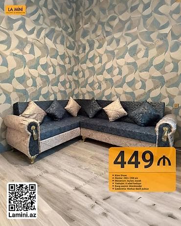 Künc divan, Açılan, Bazalı, Parça, Şəhərdaxili pulsuz çatdırılma — 1
