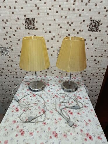 Stol lampaları: İki ədəd stolüstü lampa dəsti Tam işləkdi, heç bir nasazlığı yoxdur. - — 3