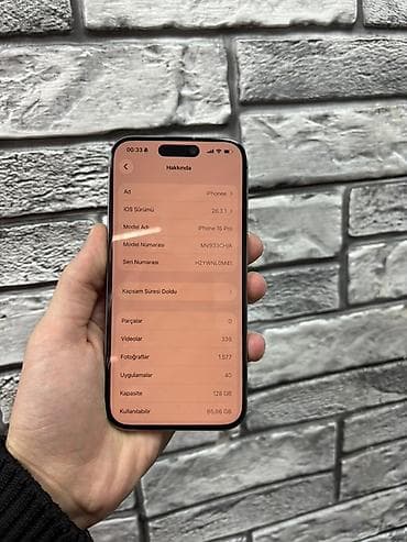 1:1 iphone: IPhone 15 Pro, 128 GB, Gümüşü, Face ID — 6