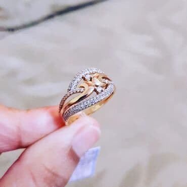 tək qaş: Üzük, Sarı qızıl, 585 Əyar — 3