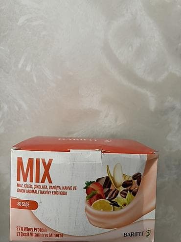 BARIFIT MIX – aromalı qida əlavəsi tozu - Dadlar: banan, çiyələk — 1
