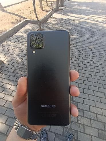 Samsung Galaxy A12, 64 GB, rəng - Qara, Barmaq izi