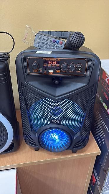 Karaoke dinamik Mikrafonu şunurlu Blutuz Usb Sd Auks Radio Zemanet