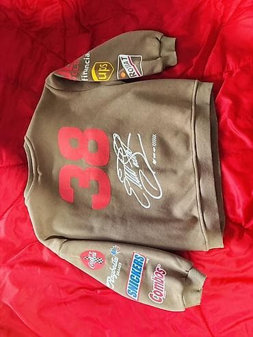 Koftalar, sviterlər: Uşaq üçün qışlıq sweatshirt - Rəng: tünd bej/xa ki - Ön hissə — 3