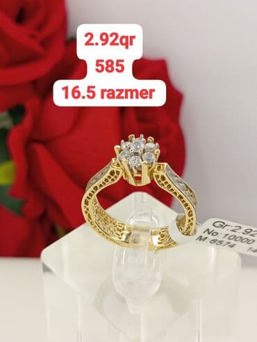 Eynəklər: Üzük, Sarı qızıl, 585 Əyar — 1