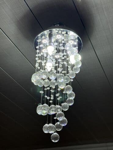 taxta cilciraq: Çılçıraq, 3 lampa, Xrustal — 1