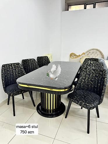 su cenler: Qonaq otağı üçün, Yeni, Açılmayan, 6 stul — 1