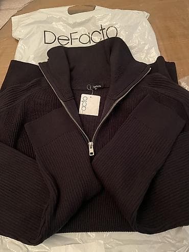 Üst geyimləri: Sviter, Defacto, L, rəng - Qara — 5