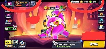 Brawl Stars oyun hesabı - Ümumi kupa: 55,298 - Üstündə 19,978