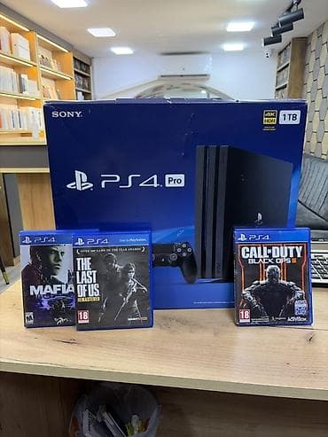 Техника и электроника: Sony PlayStation 4 Pro oyun konsolu – 1TB yaddaşlı, 4K HDR dəstəyi — 1