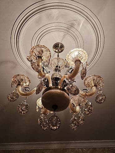 İşıqlandırma: Çılçıraq, 8 lampa, Metal — 3