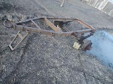 mercedes 111 mator: Təkərli qoşqu karkası və asqı sistemi - Metall konstruksiyalı qoşqu — 2