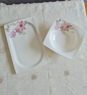 servis qablar: Nahar dəsti, rəng - Ağ, Farfor, 6 nəfərlik, Türkiyə — 5