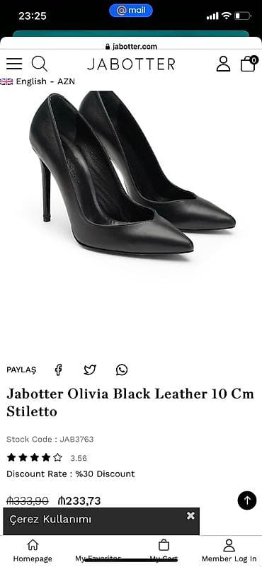 Tuflilər, Ölçü: 37, rəng - Qara, Yeni