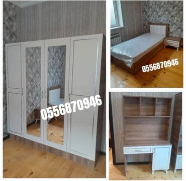 metbex skaf: İkinəfərlik çarpayı, Termo, Dolab, 2 tumba, Azərbaycan, Yeni — 5