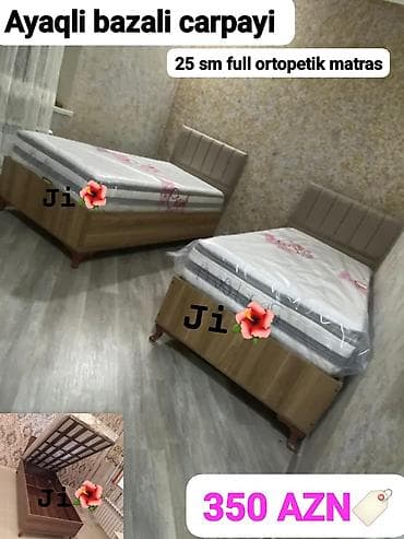 Bazali ayaqli madel carpayi 🏷️Cemi 350₼ Matras daxil *3 il resmi — 1