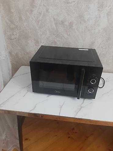 Mikrodalğalı soba Midea, Ayrıca dayanan, Mikrodalğalar ilə, rəng - Qara