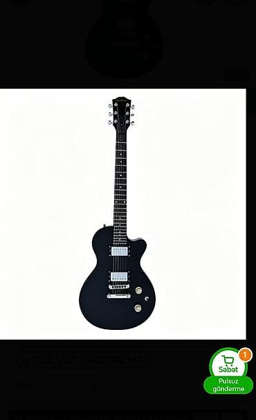 tornado gitara: Elektrik gitara – tək kəsimli (single cut) LP tipli korpus, mat qara — 1