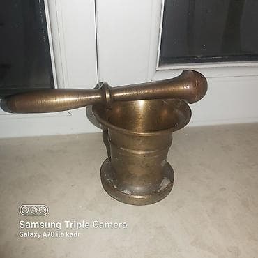 cayniy serviz: Misin dibçək və həvhangə (əl dəyirmanı) dəsti - Material: tam — 4