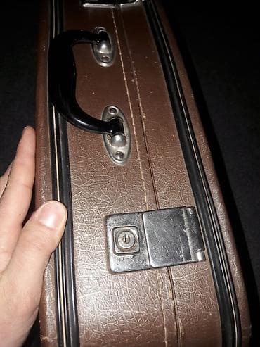 Digər idman və istirahət malları: Məhsul: Retro sərt korpuslu çamadan - Material: sərt karton/plyonka — 6