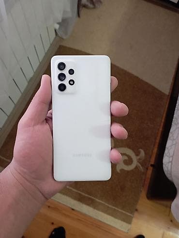 samsung fold: Samsung Galaxy A52, 128 GB, rəng - Ağ, Qırıq — 1