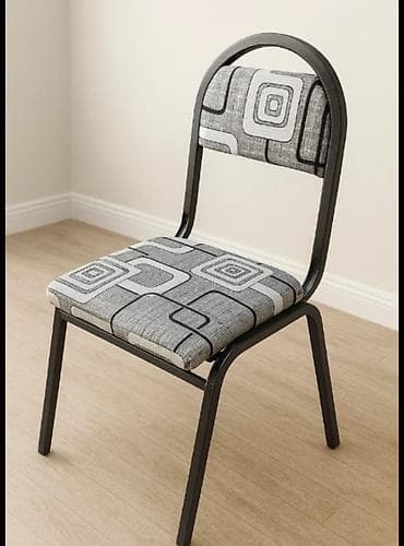 Mətbəx üçün, Qatlanmayan, rəng - Boz Stul