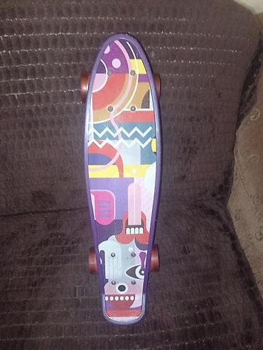 3 dollar nece manatdir: Rəngarəng naxışlı penny skeytbord - Lövhə: Kompakt penny tipli, sərt — 2