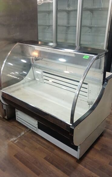 market soyuduculari: Soyuduculu vitrin – sərt şüşəli, ön hissəsi qabarıq panorama dizaynlı — 1