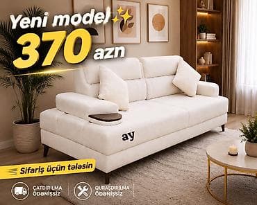 ucuz divan: Yeni model krem rəngli divan - Qiymət: 370 AZN (şəkildə göstərilib) - — 1
