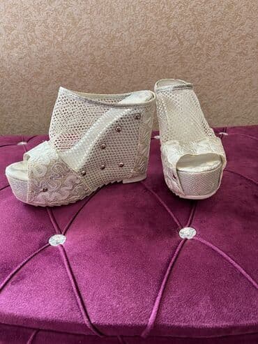 Kişi ayaqqabıları: Ölçü: 37, rəng - Bej, Yeni — 2