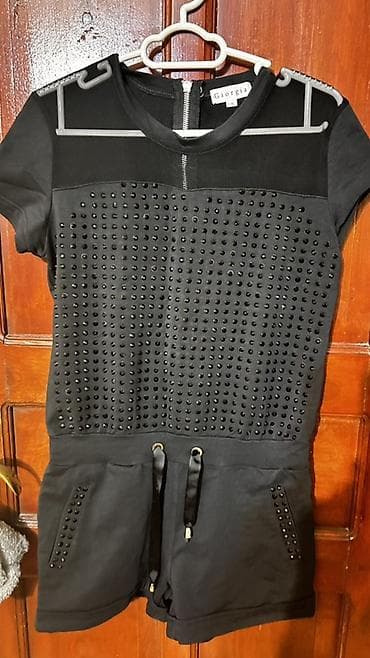 Комбинезоны: Комбинезон, XL, цвет - Черный — 1