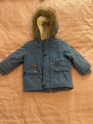 Uşaq qış gödəkçəsi (mothercare-dən alınıb) 12-18 ay - Rəng: mavi -